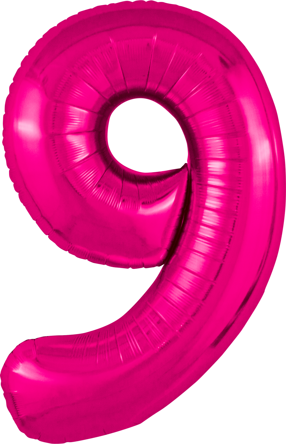 Цифра 9 фуксия