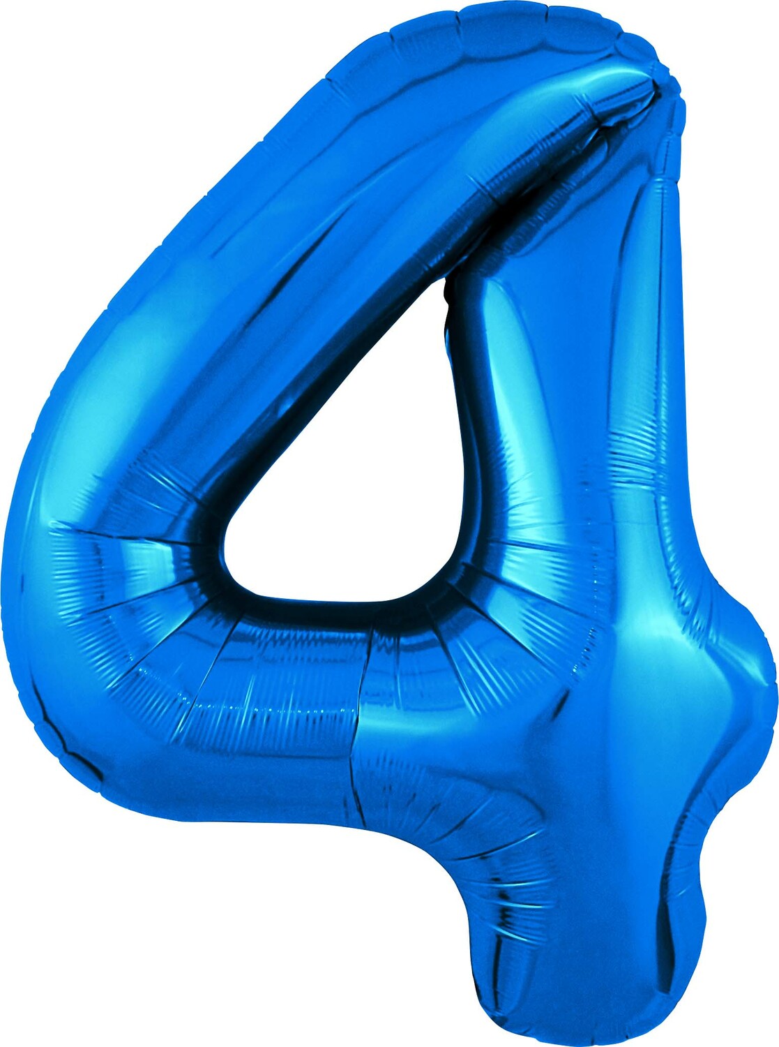 Цифра 4 синяя