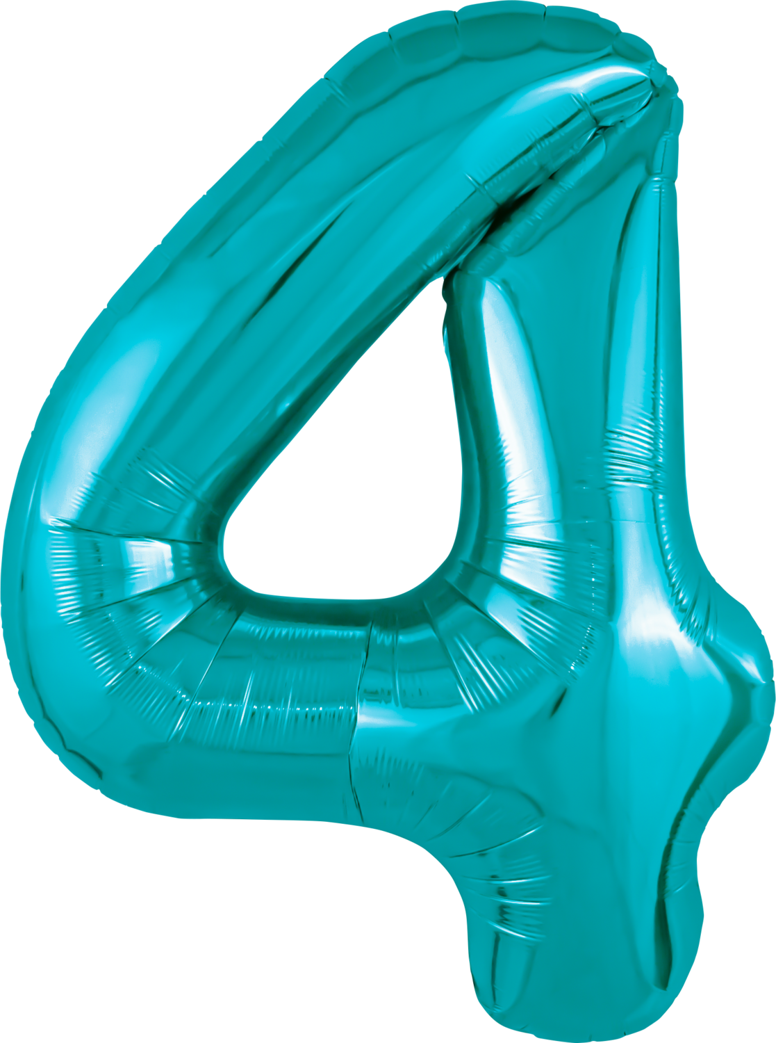 Цифра 4 бирюза