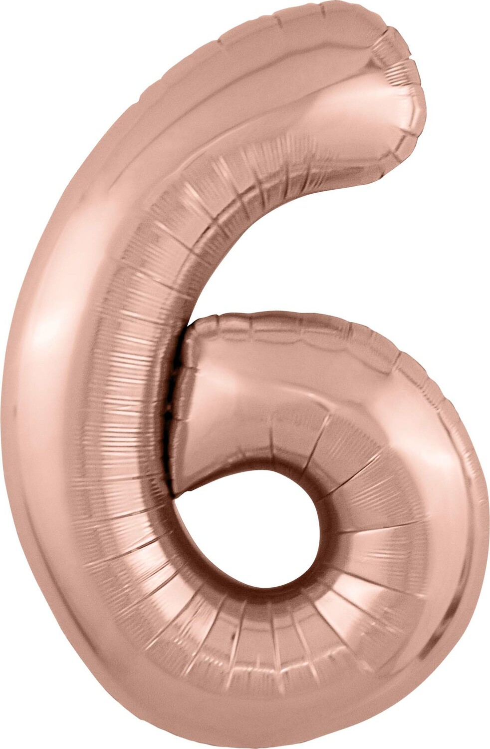 Цифра 6 Розовое золото