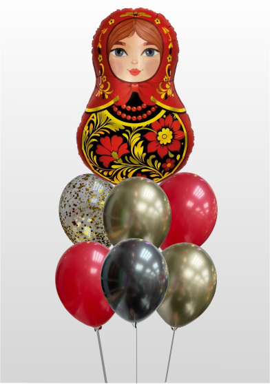 Фонтан Матрешка Золотая роспись Фонтан Матрешка Золотая роспись