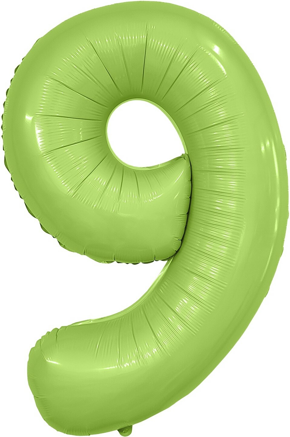 Цифра 9 салатовая