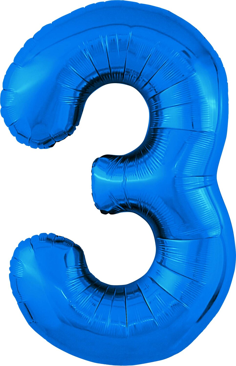 Цифра 3 синяя