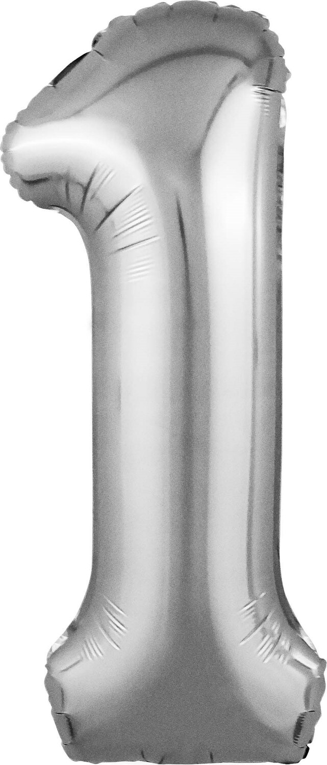 Цифра 1 серебро