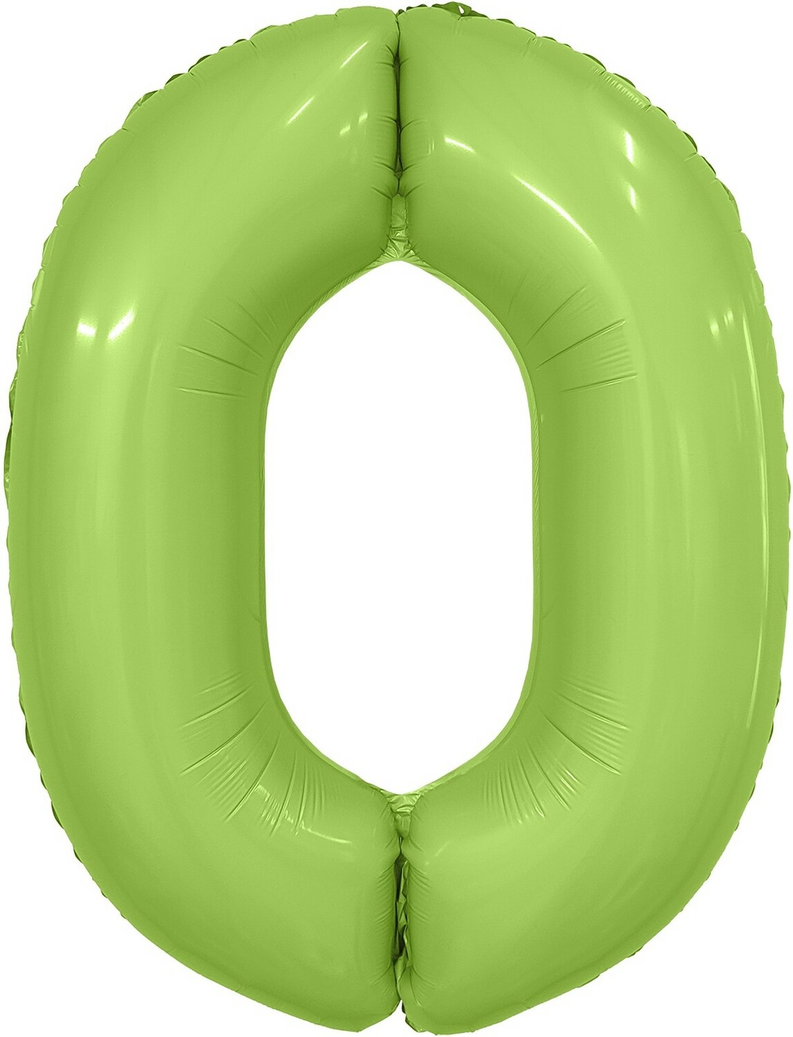 Цифра 0 салатовая