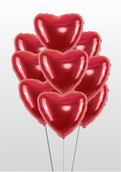 Фонтан 9 красных сердец Фонтан 9 красных сердец